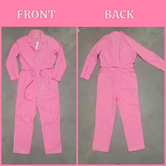 [NWT] J.Crew Garment Dyed Coverall Size 4 Petite - Picture 4 of 15